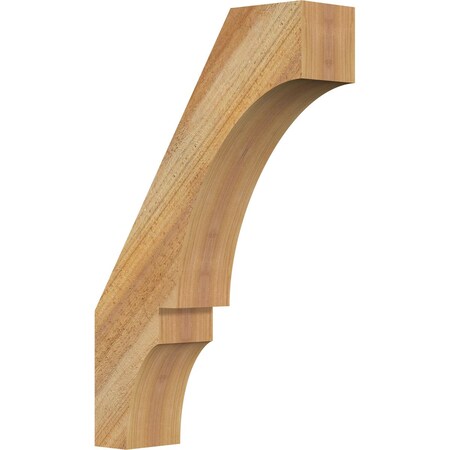 Ekena Millwork 4"W x 14"D x 22"H Balboa Rough Sawn Knee Brace, Western Red Cedar BRC04X14X22BOA00RWR